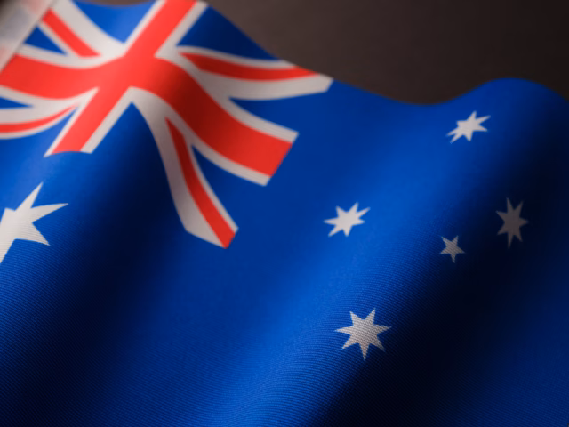 Australian flag abstract